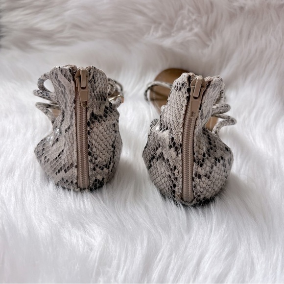 XOXO Snake Print Sandals - Picture 2 of 4